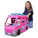 Barbie Supercaravana Dreamcamper 2022 Coche para muñecas con tobogán y accesorios de...