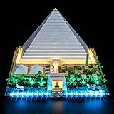 YEABRICKS Kit de Luces LED para Lego-21058 Architecture Great Pyramid of Giza Modelo de Bloques de...
