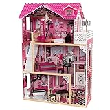 KidKraft 65093 Casa de muñecas de madera Amelia para muñecas de 30 cm con 15 accesorios incluidos...