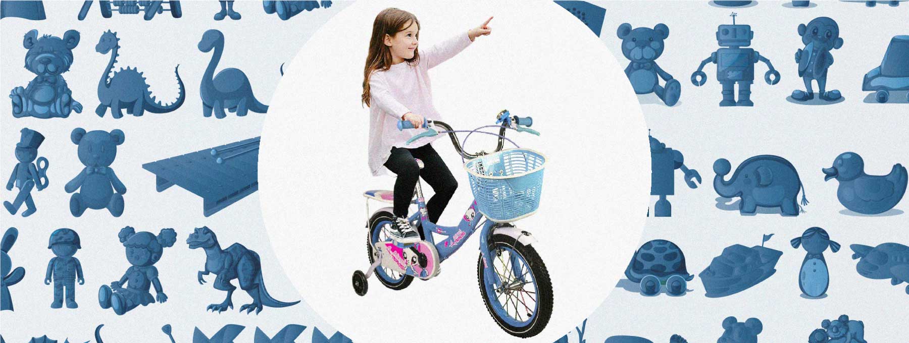46 cm Bicicleta Infantil AMIGO BMX Turbo Color Azul