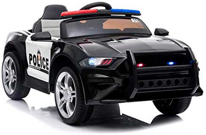 coche electrico de policia para niños