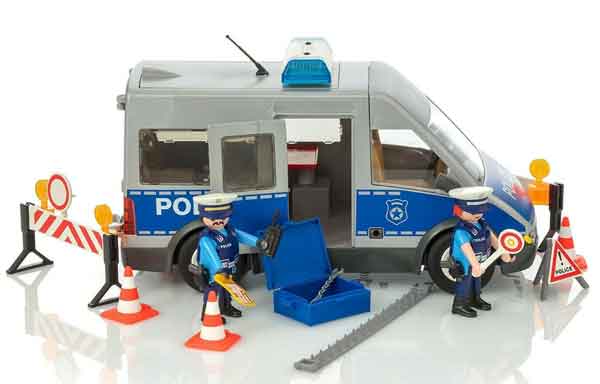 furgoneta de policia de playmobil