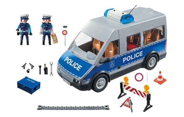 furgoneta playmobil policia