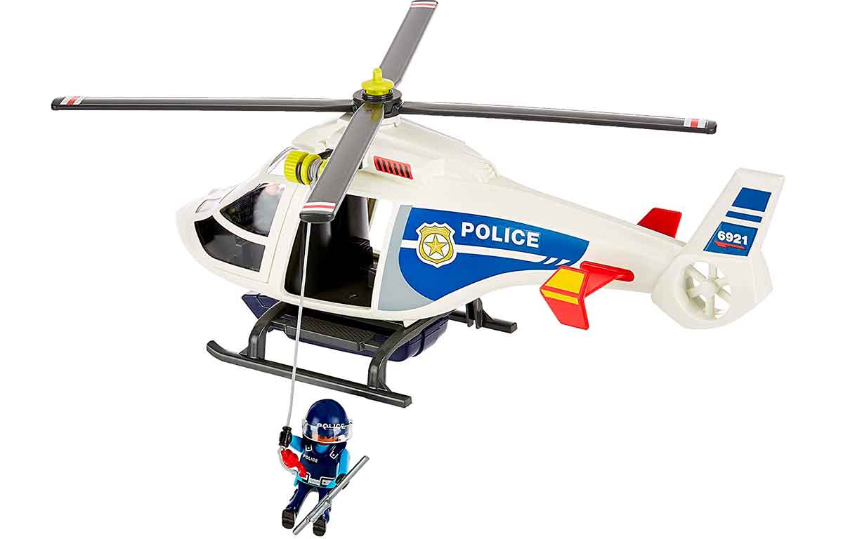 helicoptero de policia de playmobil