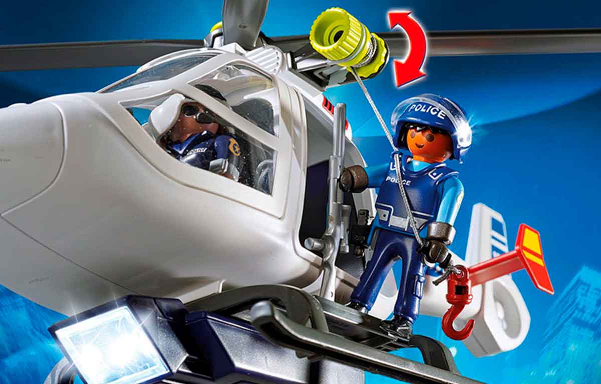 playmobil helicoptero de policia