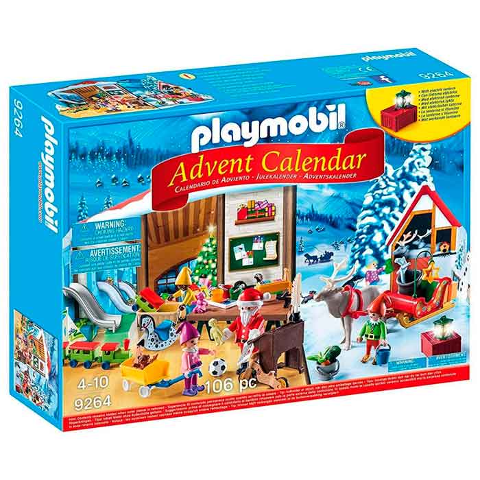 calendario adviento playmobil taller de navidad